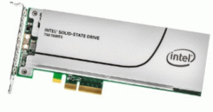 A 400GB PCI Express Intel 750 Series Solid State Drive