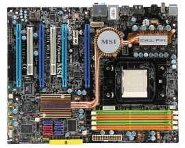 Replace the motherboard - MSI K8N Diamond Plus ATX motherboard for AMD processors