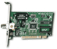 PCI Combo 10/100 NIC with Ethernet and Cat (top) cable connectors