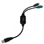 PS/2 to USB keyboard and mouse adapter