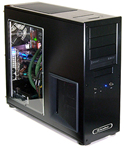 An ATX desktop PCcase with a transparent side
