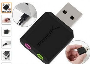 Sabrent USB External Stereo Sound Adapter for Windows and Mac