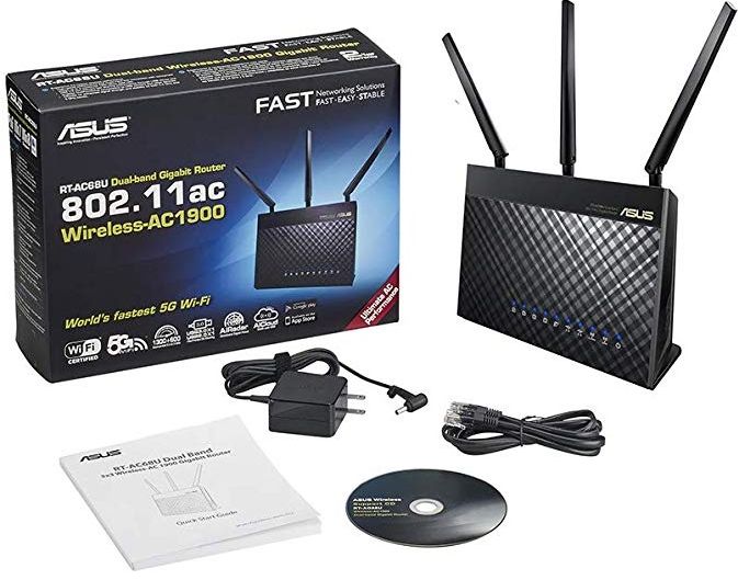 ISP modem routers - ASUS RT-AC68U AC1900 AiMesh Dual-Band Gigabit Wireless Dedicated Router