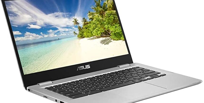 ASUS 14 inch Chromebook C423NA (Intel Celeron N3350, 4GB RAM, 64GB eMMC, Chrome OS), Silver