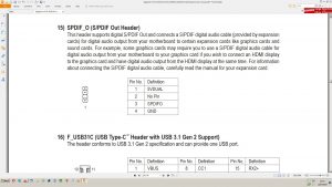 Gigabyte X470 AORUS ULTRA GAMING motherboard's user manual info on SPDIF