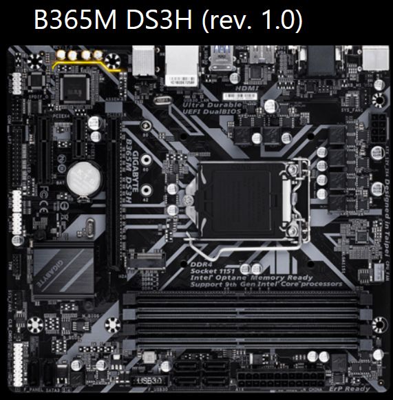 Gigabyte B365M DS3H motherboard